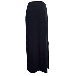 J. Jill Black Pull On Maxi Skirt Wearever Collection Size Medium